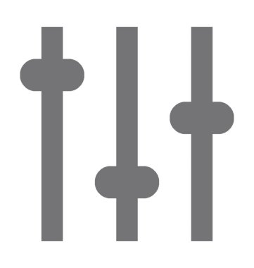 dengeleyici düz vektör simgesi