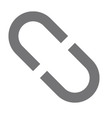 bağlantı düz vektör simgesi