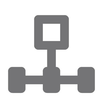 hiyerarşi düz vektör simgesi