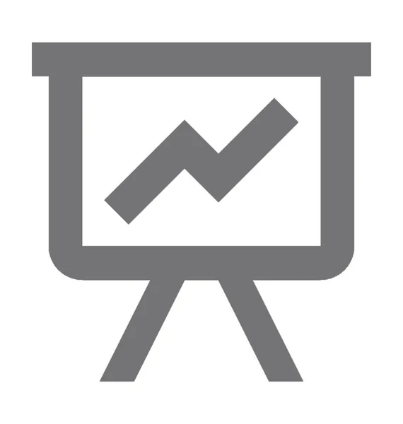 Statistika Deska Plochá Vektorové Ikony — Stockový vektor