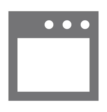 Web sayfası düz vektör simgesi 