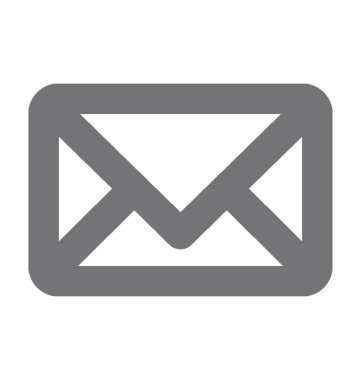 e-posta düz vektör simgesi 