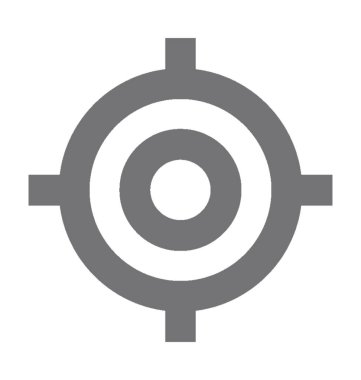 hedef düz vektör simgesi 