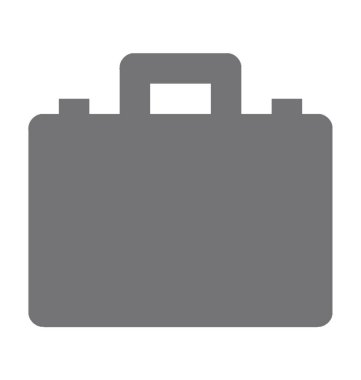 evrak çantası düz vektör simgesi 