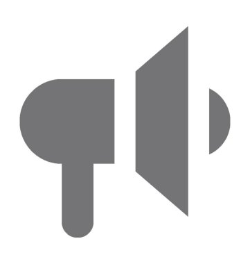 megafon düz vektör simgesi 