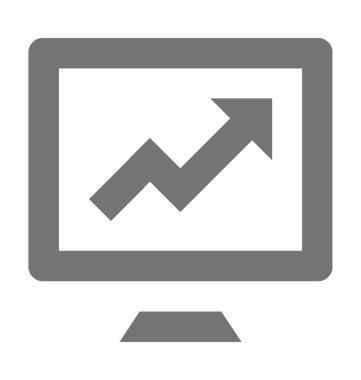 Online grafikler düz vektör simgesi 