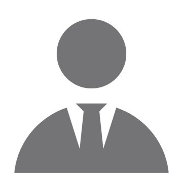 İşadamı Düz Vektör Simgesi 