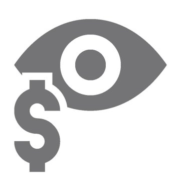 Web görünürlüğü düz vektör simgesi 