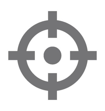 hedef düz vektör simgesi 