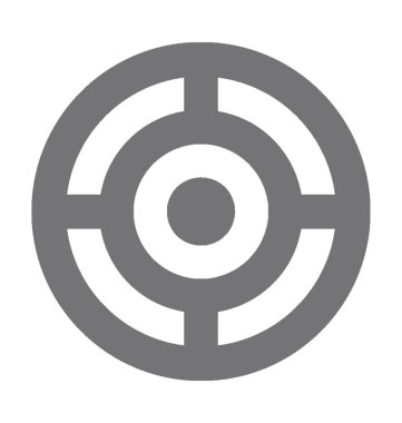 hedef düz vektör simgesi 