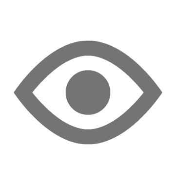 Görünürlük düz vektör simgesi 