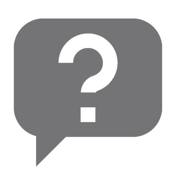 SSS düz vektör simgesi 