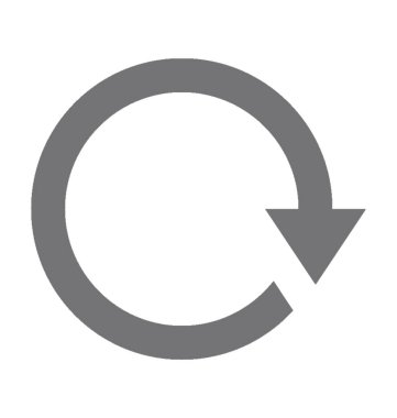 Düz vektör simgesini tazele 