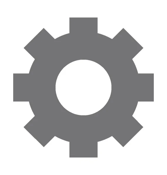 Cog Flat Vector Icon — Stock Vector