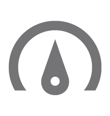 hız göstergesi düz vektör simgesi 