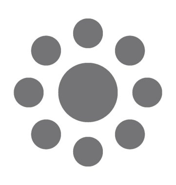 Noktalı yaprak bitki düz vektör simgesi 