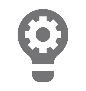 Ampul SMM düz vektör simgesi 