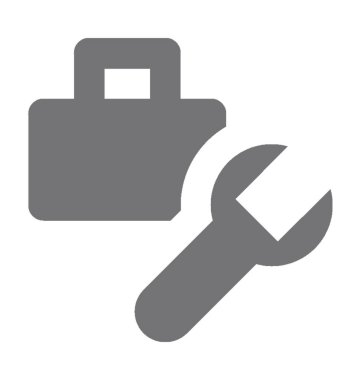 Finans ayarları düz vektör simgesi 