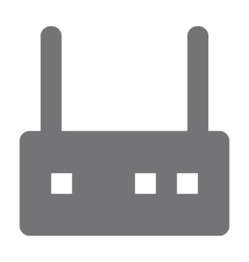 WLAN düz vektör simgesi 