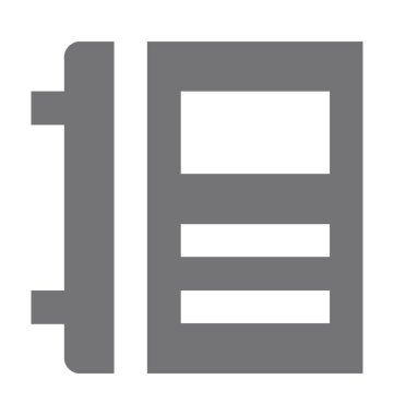 Jotter düz vektör simgesi 