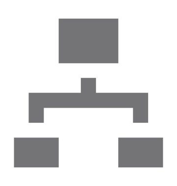 hiyerarşi düz vektör simgesi 