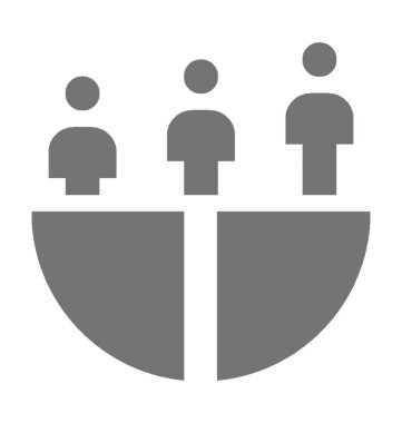 Podyum düz vektör simgesi 