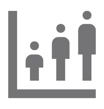 İş başarı düz vektör simgesi 