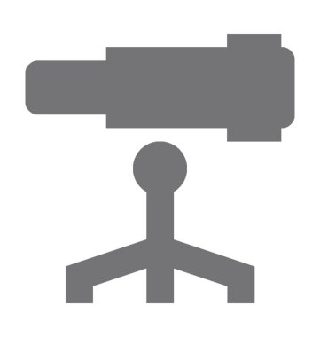 Teleskop Düz Vektör Simgesi 