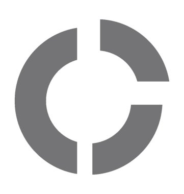 Pasta grafiği düz vektör simgesi 