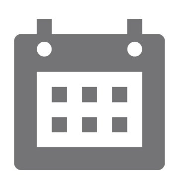 Takvim Düz Vektör Simgesi 