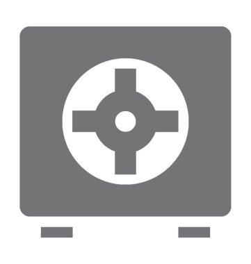 Banka tonoz düz vektör simgesi 