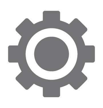 COG düz vektör simgesi