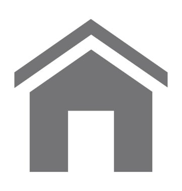 ev düz vektör simgesi