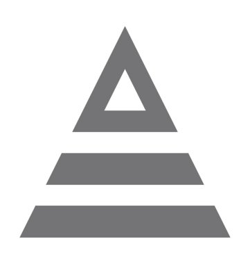 Trafik koni düz vektör simgesi