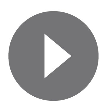 yürüt düğmesi düz vektör simgesi