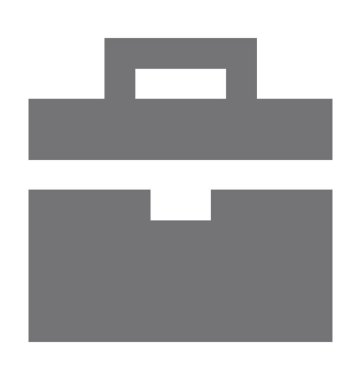 evrak çantası düz vektör simgesi