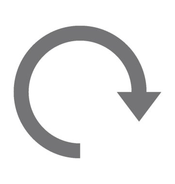 Düz vektör simgesini tazele