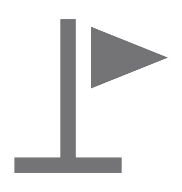 Bayrak Düz Vektör Simgesi