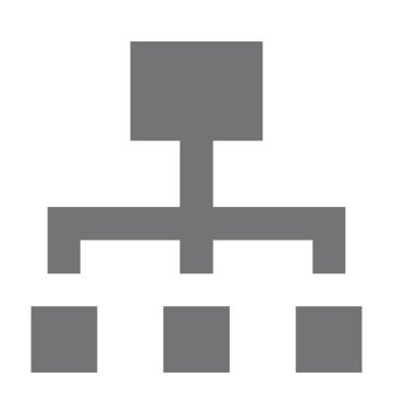 hiyerarşi düz vektör simgesi