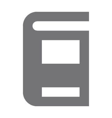 kitap düz vektör simgesi