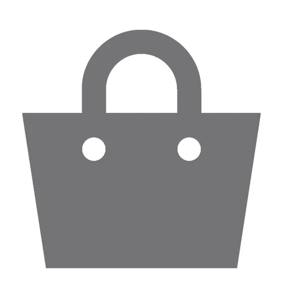 ショッピングバッグフラットベクトルアイコン — ストックベクタ