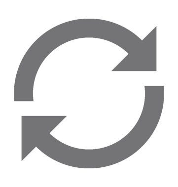 Düz vektör simgesini tazele