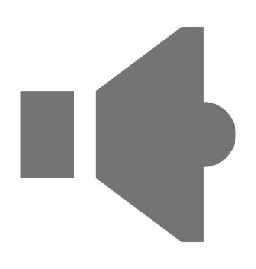 Ses ayarı düz vektör simgesi