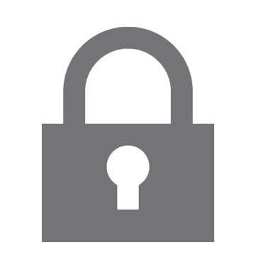 düz vektör simgesini kilitle