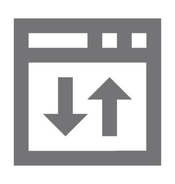 Düz vektör simge bilgisayar