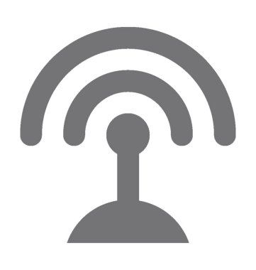 WiFi kule düz vektör simgesi