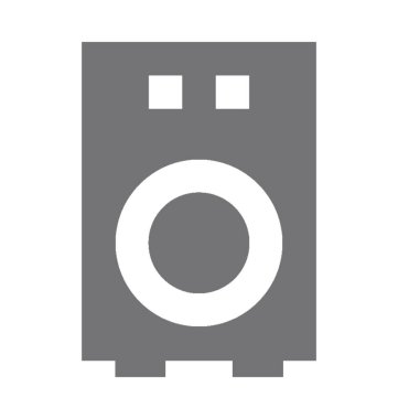 Hoparlör Düz Vektör Simgesi