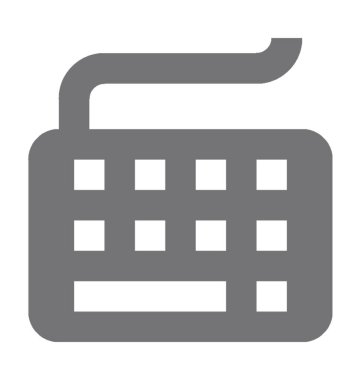 Klavye Düz Vektör Simgesi