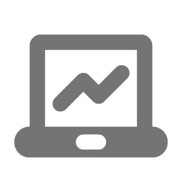 Online grafikler düz vektör simgesi