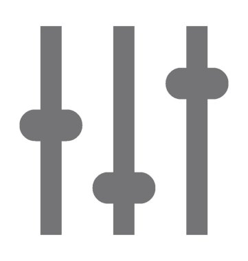 dengeleyici düz vektör simgesi